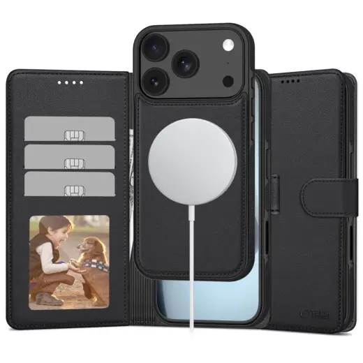 TECH-PROTECT WALLET phone case for iPhone 17 Pro Max black