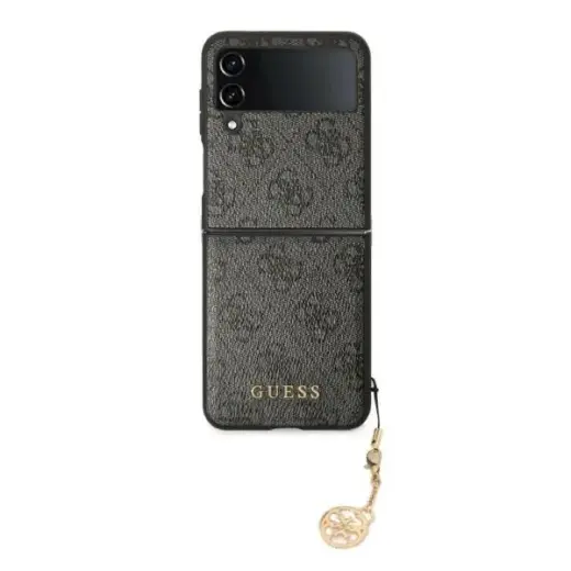 Guess GUHCZF4GF4GGR Samsung F721 Z Flip 4 gray hardcase 4G Charms Collection