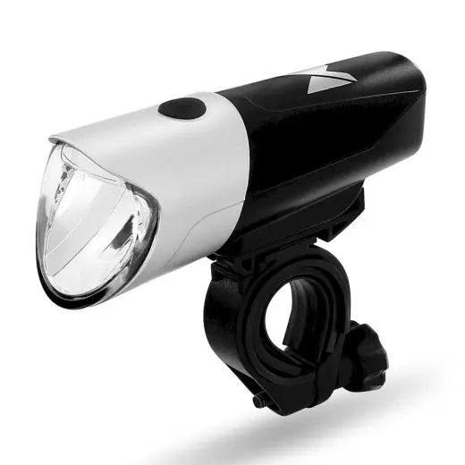 Wozinsky front bicycle light USB charged black - silver