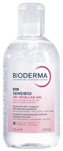 Bioderma Sensibio Micellar Gel Soothing Cleansing Anti-Redness Makeup Remover 250ml