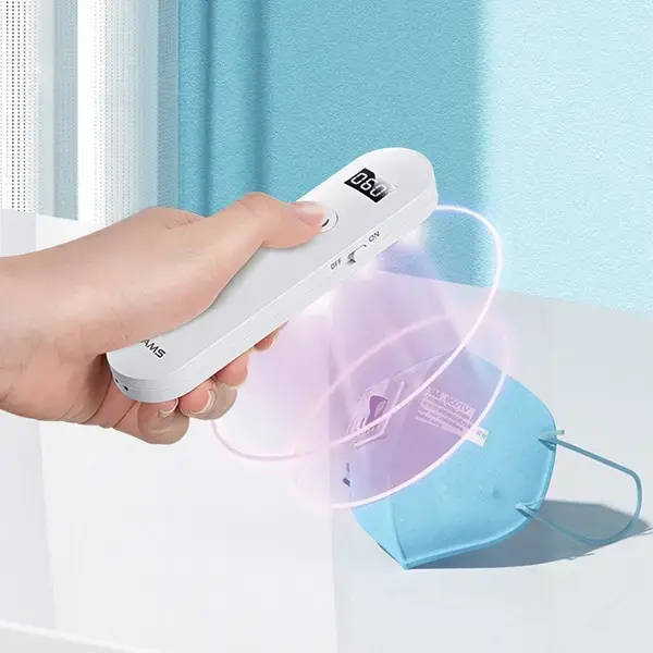 USAMS Mini UV-C Disinfecting Lamp Handheld Sterilizer white ZB159XDD01 (US-ZB159)