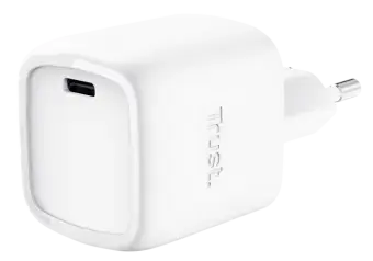Trust Maxo tīkla lādētājs | 30W | GaN | USB-C | balts