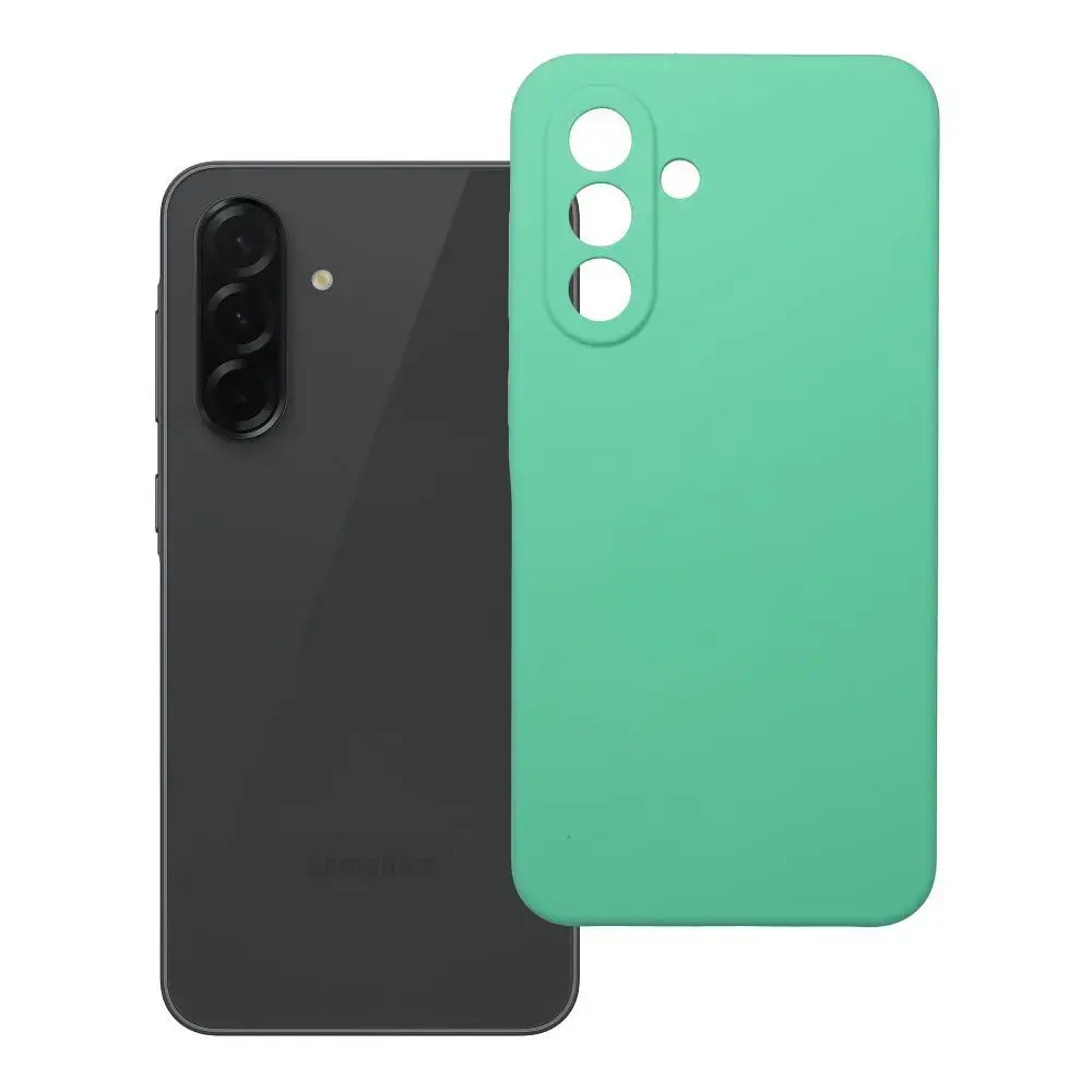 Silicone 2mm telefono dėklas Samsung Galaxy A36 5G (A366) žalias