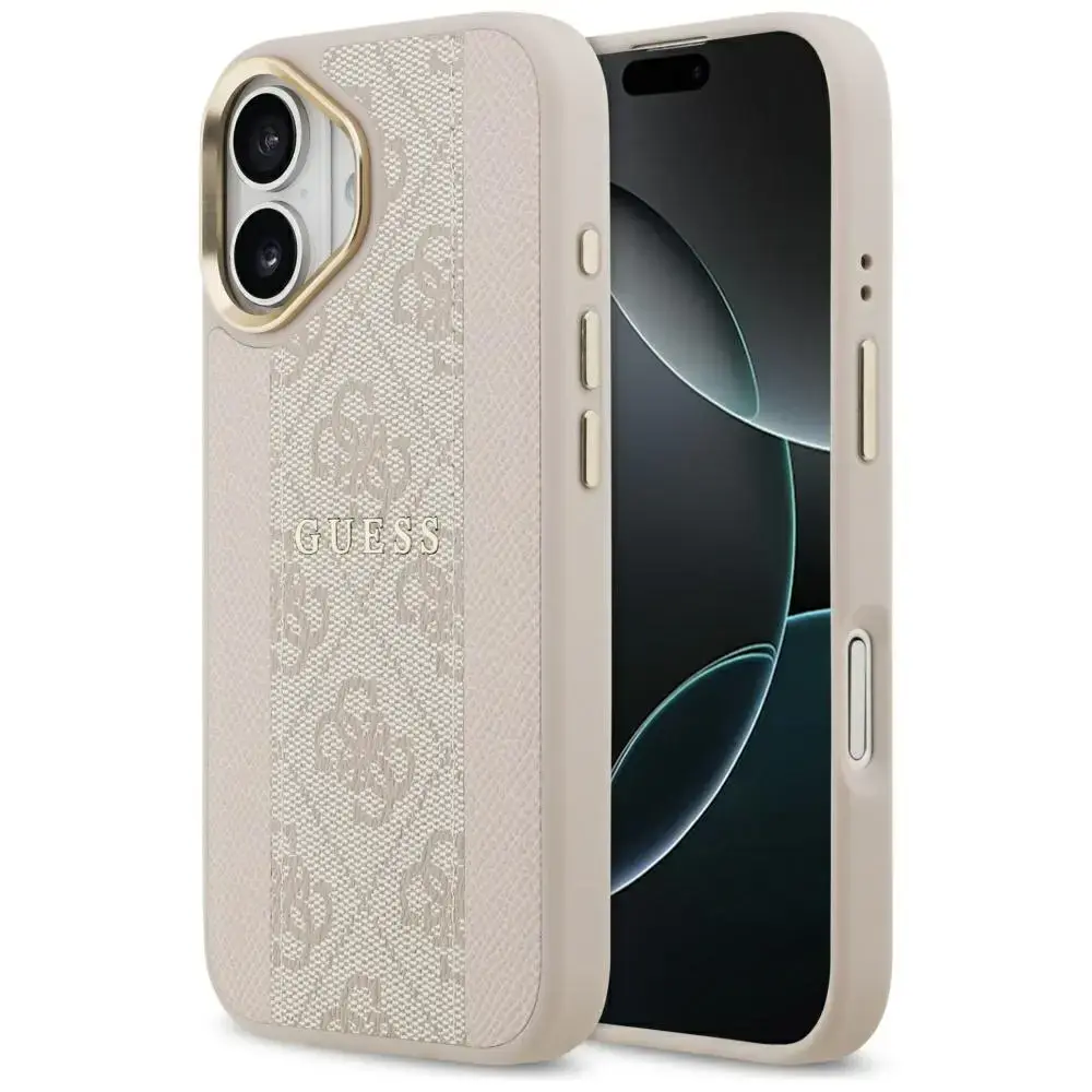 Case Guess 4G Stripe MagSafe for iPhone 17 pink