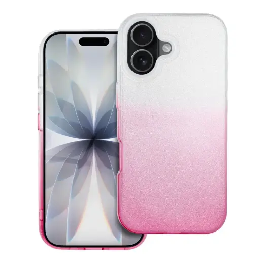 SHINING phone case for iPhone 17 transparent pink