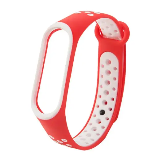 Fusion dots band for Xiaomi Mi Band 3 | Mi Band 4 red - white