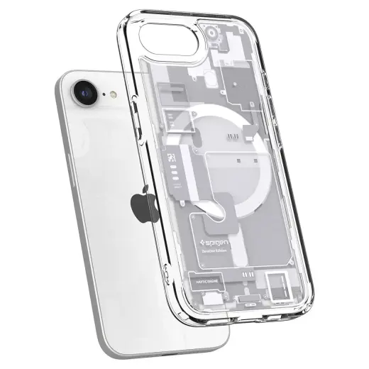 Spigen Ultra Hybrid MagSafe telefona maciņš priekš iPhone SE 4 (2025) balts