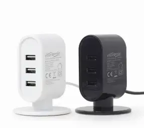 EnerGenie USB Desktop Charger tīkla lādētājs | USB-A | melns, balts