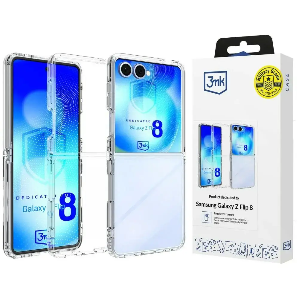 3MK Armor phone case for Samsung Galaxy Z Flip 8 (F776) transparent