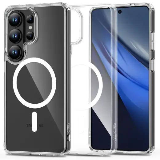 TECH-PROTECT FlexAir Hybrid phone case with MagSafe support for Samsung Galaxy S26 Ultra (S948) transparent
