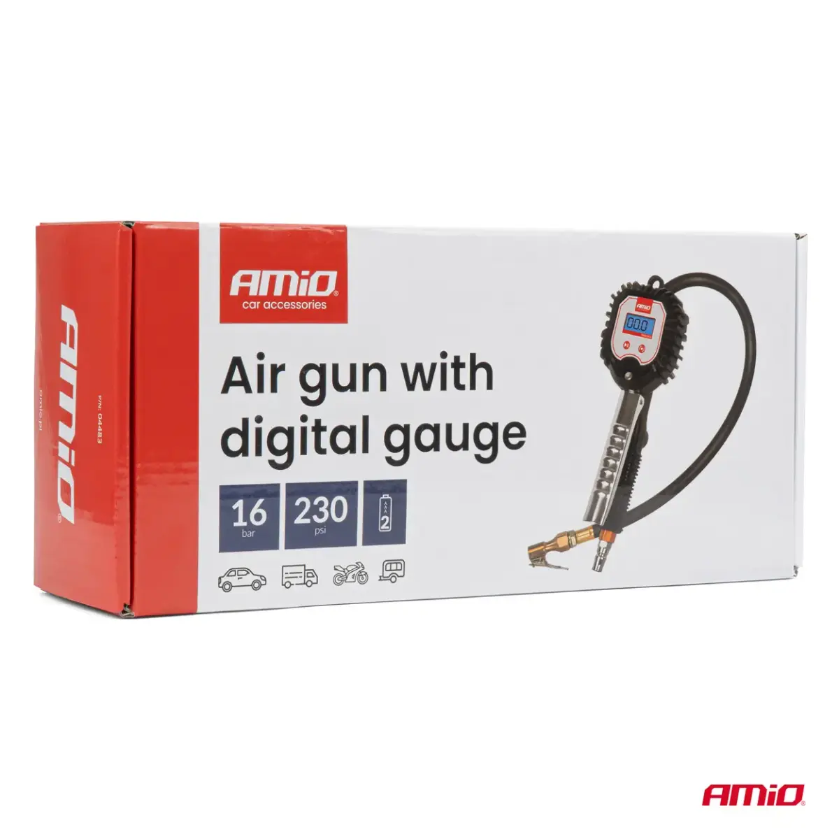 Air Gun with Digital Gauge 16 bar AMIO-04483
