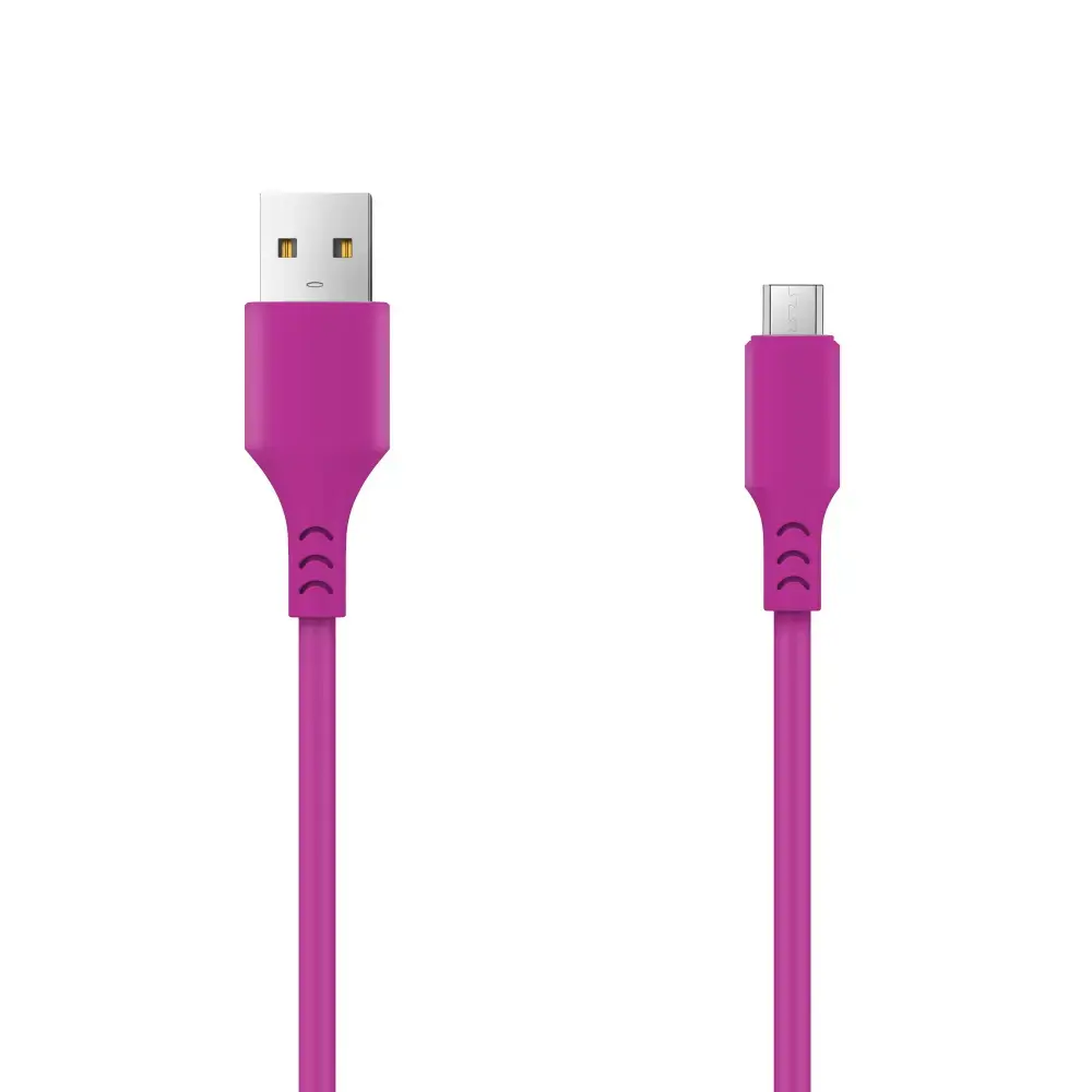 Setty datu pārraides un uzlādes vads | USB-A uz Micro USB | 10W | 1m | rozā