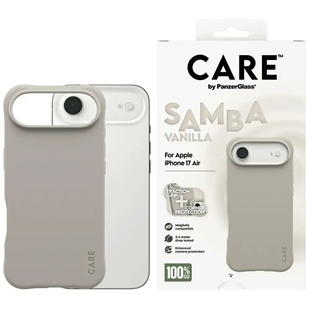Case CARE by PanzerGlass Fashionable Samba MagSafe for iPhone Air vanilla