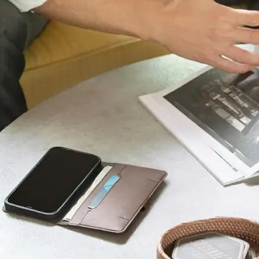 UNIQ etui book Journa iPhone 12 Pro Max 6,7" szary|dark grey Photo