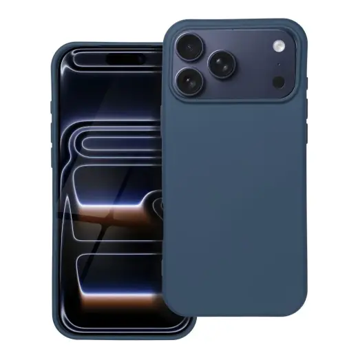 Silicone telefoni ümbris iPhone 17 Pro Max sinine