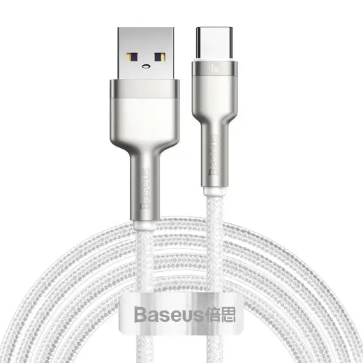 USB cable for USB-C Baseus Cafule, 40W, 2m (white)