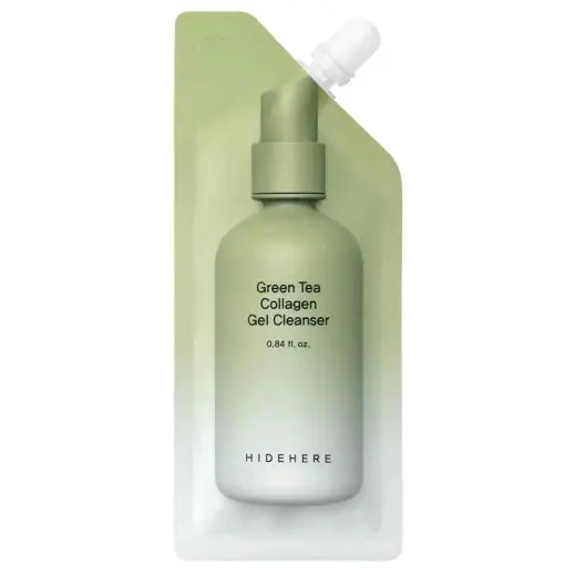 HideHere, Green Tea, Collagen, Cleansing & Hydrating, Cleansing Gel, For Face, 25 g
