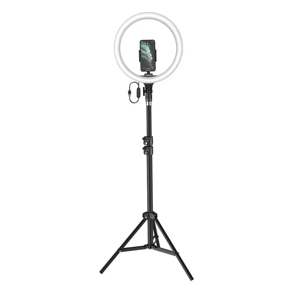Baseus Universal Tripod For Blogs And Streaming (2pcs set Lamp + Tripod)