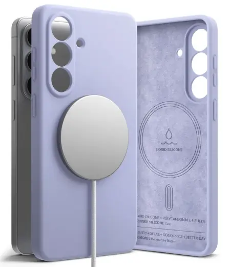 Ringke Silicone maciņš ar MagSafe atbalstu telefonam Samsung Galaxy S26+ (S947) violets