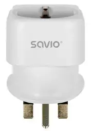 Strāvas adapteris SAVIO Travel adapter EU socket – UK plug