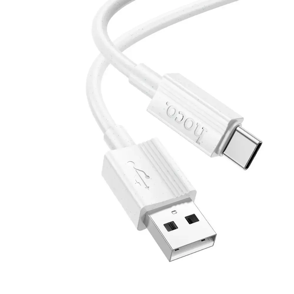 Hoco X107 datu pārraides un uzlādes vads | USB-A uz USB-C | 15W | 1m | balts