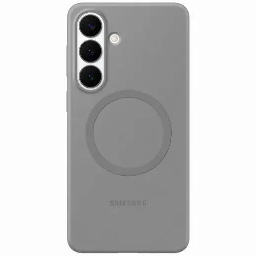 Silicone Magnet telefono dėklas Samsung Galaxy S26+ (S947) pilkas