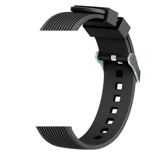 Devia Deluxe Sport išmaniojo laikrodžio dirželis Samsung Galaxy Watch 1/2/3 (42 mm) | silikoninis | juodas