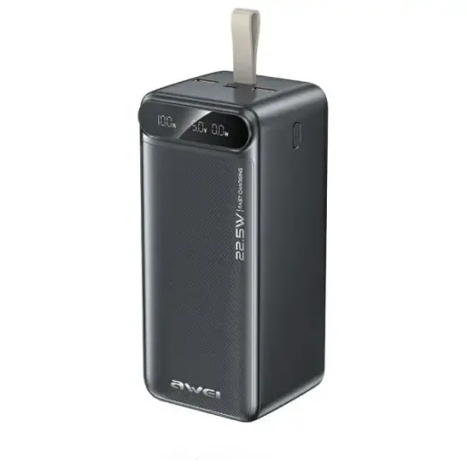AWEI PA-13 ārējais akumulators (powerbank) | 50000 mAh | 22.5W | melns