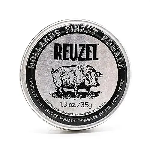 Concrete Hold Matte Pomade by Reuzel for Men - 1.3 Oz Pomade
