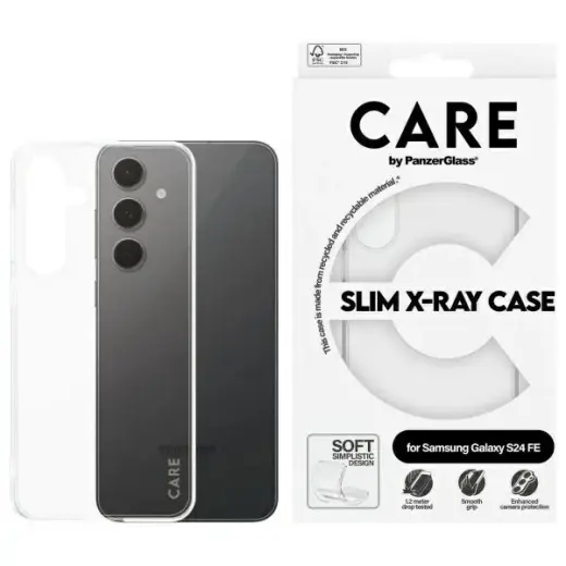 CARE by PanzerGlass Slim X-Ray Case Sam   S24 FE S721 przezroczysty|transparent 1963