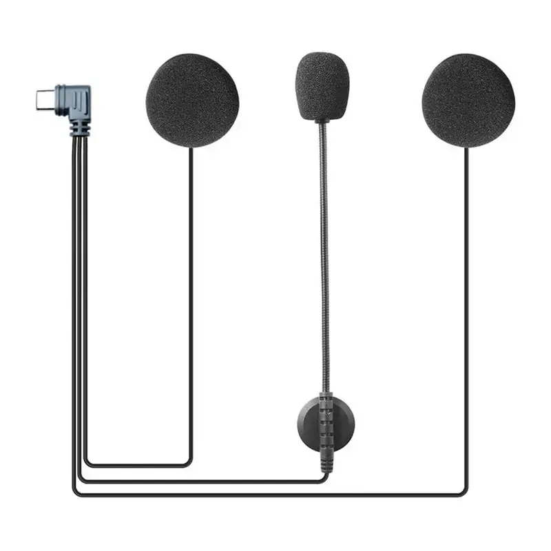 Type C headset for motorcycle helmet for V6pro+ EJEAS HIFI-M6 intercom