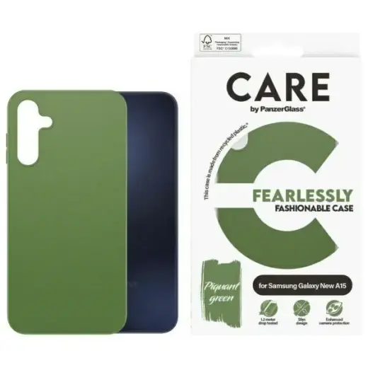 CARE by PanzerGlass Fashion Case Sam A16  | A16 5G zielony|green 3805