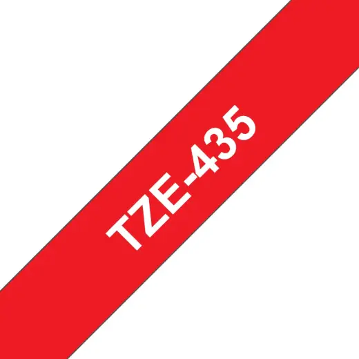 Brother Colour ribbon TZE-435 / TZE435 Red, white