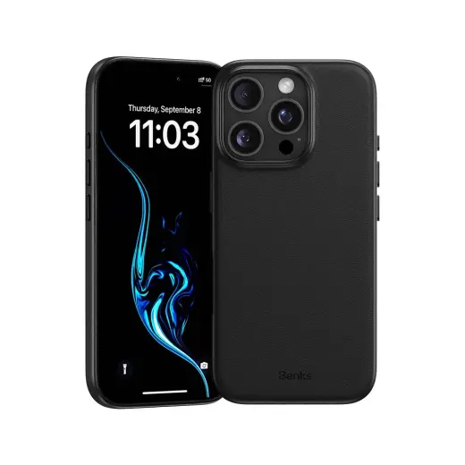 Benks Magnetic Vita Pro maciņš telefonam iPhone 16 Pro Max melns