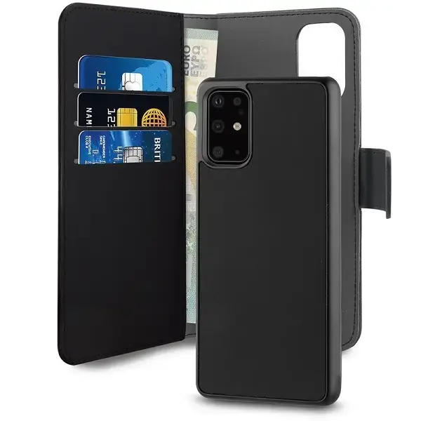 Puro Wallet Detachable Samsung S20+ G985 2w1 czarne|black SGS11BOOKC3BLK