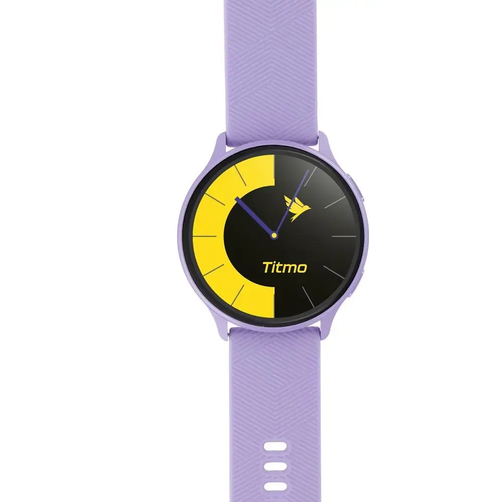 Smartwatch TITMO O-200 (GPS, AMOLED, bluetooth call, silicone strap) lavender