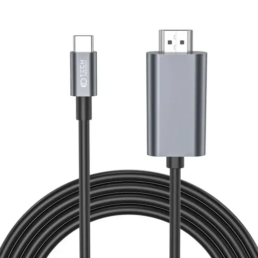 Tech-Protect UltraBoost USB-C | HDMI 4K 60Hz kabelis 2m - melns
