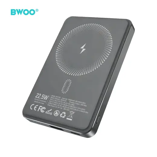 BWOO P82 BO väline akupank (powerbank) | 10 000 mAh | 15W | Wireless | hall