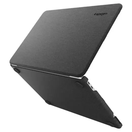 Spigen Urban Fit cietais apvalks datoram MacBook Neo 13 (2026) melns