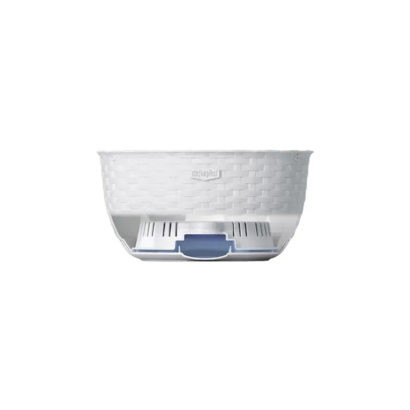 Puķu pods piekarināms Natural Ø30x14,5cm balts