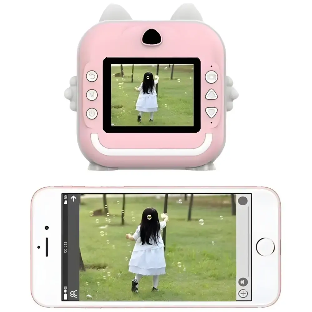 Instant camera for children MajesticLine rozā