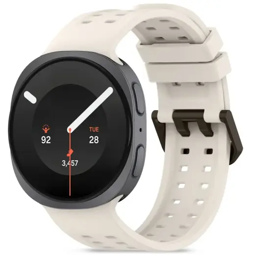 Tech-Protect Silicone Air išmaniojo laikrodžio dėklas Samsung Galaxy Watch 8/9/Classic (40/44/46 mm) | smėlio