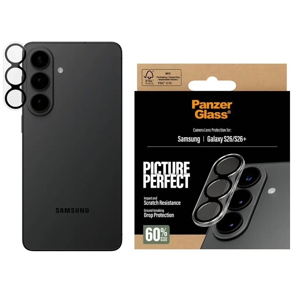 Tempered glass lens protector PanzerGlass PicturePerfect Lens Protector for Samsung Galaxy S26 / S26