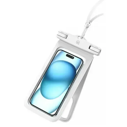 USAMS Etui wodoodporne podwójne 6.7" IP68 biały|white FSD1402 (YD014)