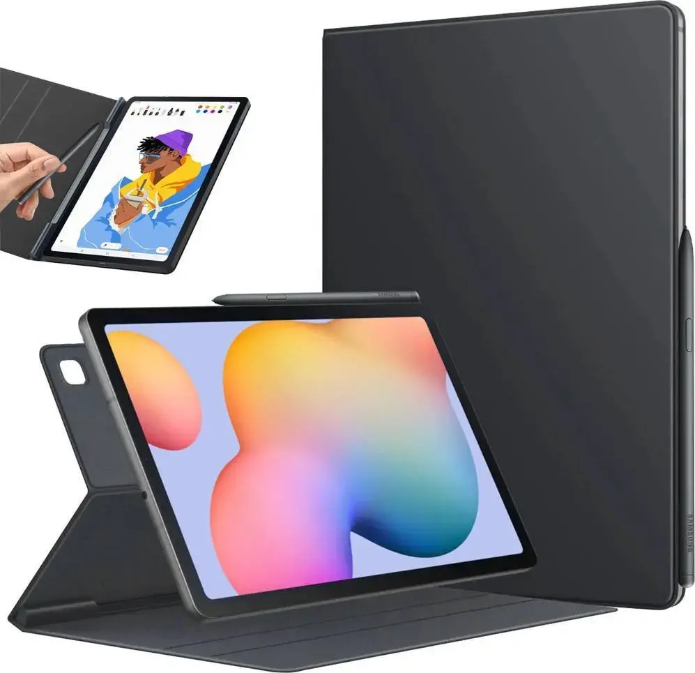 Strado Magnetic Smart Tablet Case for Samsung Galaxy Tab S6 Lite (Black)