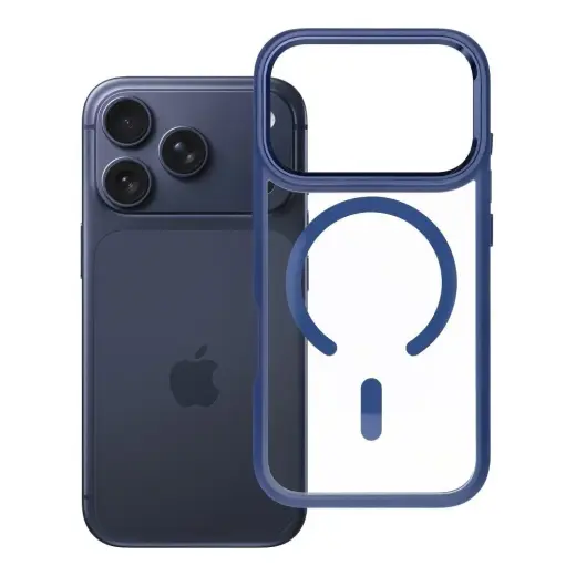 ROAR Mag Bumper maciņš ar MagSafe atbalstu telefonam iPhone 17 Pro tumši zils