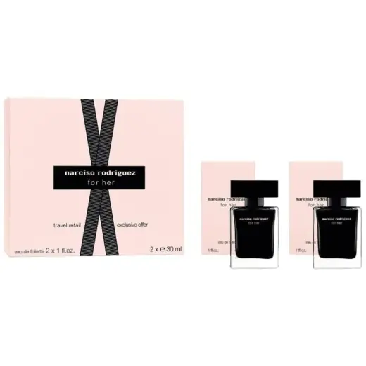 Set Duo, Narciso Rodriguez, For Her, Eau De Toilette, For Women, 2 pcs, 30 ml