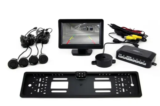 Parking assistant system TFT01 FT 4,3" with CAM-402 LED 4 sensors black