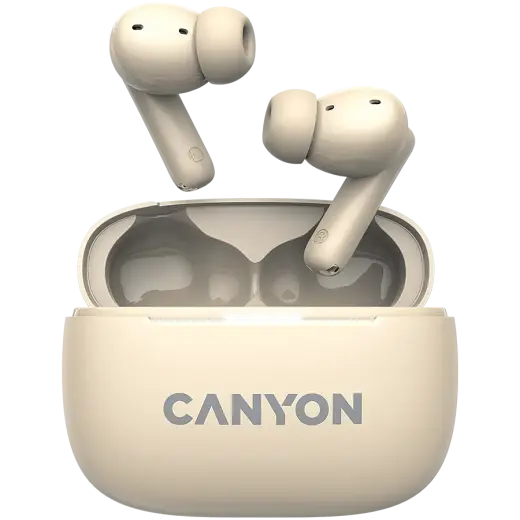 CANYON headset OnGo TWS-10 ANC+ENC Beige