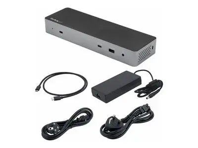 StarTech.com Thunderbolt 3 Dock with USB-C Host Compatibility, Dual 4K 60Hz DisplayPort 1.4 or Dual HDMI 2.0 Monitors, Single 8K, TB3|USB-C Laptop Docking Station, 96W PD, 5x USB, 10Gbps - 96W Power Delivery (TB3CDK2DHUE) - docking station - USB-C 3.2 Gen